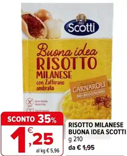 Iperal Risotto milanese buona idea SCOTTI offerta