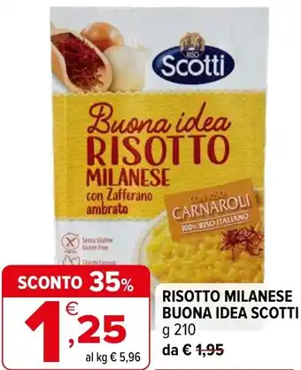 Iperal Risotto milanese buona idea SCOTTI offerta