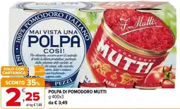 Iperal Polpa di pomodoro MUTTI offerta