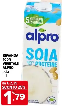 Iperal Bevanda 100% vegetale ALPRO offerta
