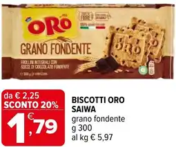 Iperal Biscotti oro SAIWA offerta