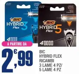 Splendidi e Splendenti Bic hybrid flex ricambi 3 lame/ 5 alme offerta