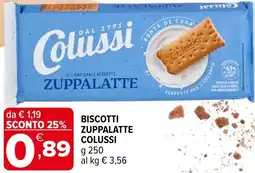 Iperal Biscotti zuppalatte COLUSSI offerta