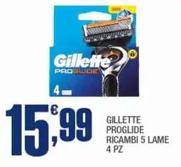 Splendidi e Splendenti Gillette proglide ricambi 5 lame offerta