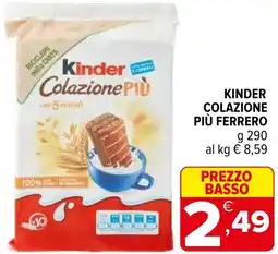 Iperal Kinder colazione più ferrero offerta