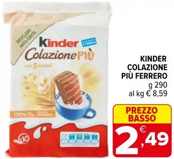 Iperal Kinder colazione più ferrero offerta