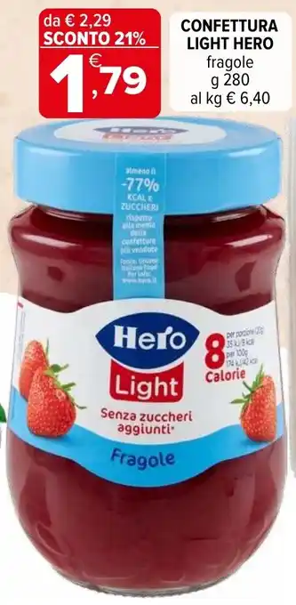 Iperal Confettura light HERO offerta