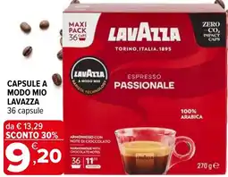 Iperal Capsule a modo mio LAVAZZA offerta