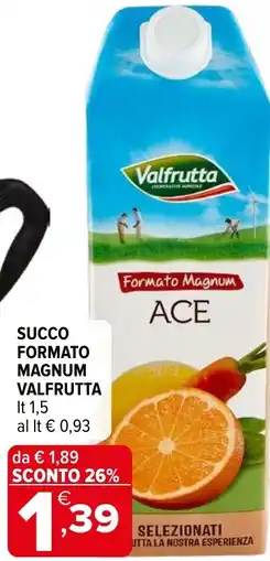 Iperal Succo formato magnum VALFRUTTA offerta
