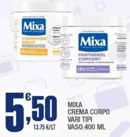 Splendidi e Splendenti Mixa crema corpo vaso offerta