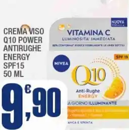 Splendidi e Splendenti Nivea crema viso q10 power antirughe energy spf15 offerta