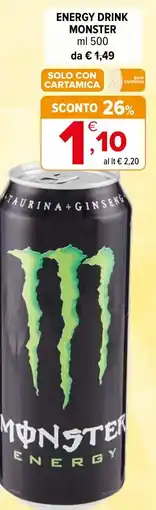 Iperal Energy drink monster offerta