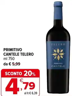 Iperal Primitivo cantele TELERO offerta