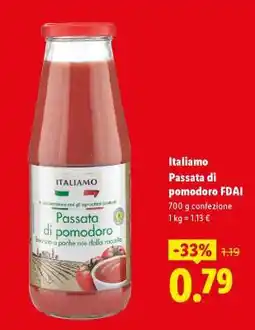 Lidl Italiano Passata di pomodoro FDAI offerta