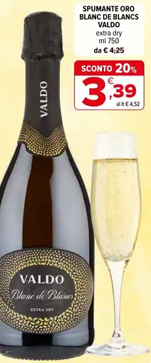 Iperal Spumante oro blanc de blancs VALDO offerta