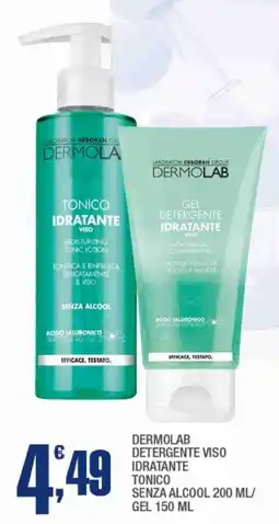Splendidi e Splendenti Dermolab detergente viso idratante tonico senza alcool/ gel offerta