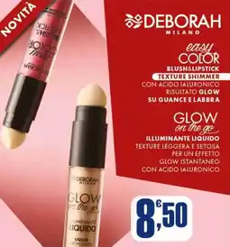 Splendidi e Splendenti Deborah milano easy color blush&lipstick offerta