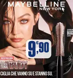 Splendidi e Splendenti Maybelline ciglia che vanno su e stanno su. offerta