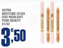 Splendidi e Splendenti Astra matitone occhi duo highlight pure beauty 01/02 offerta