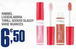 Splendidi e Splendenti Rimmel lucidalabbra thrill seeker glassy offerta