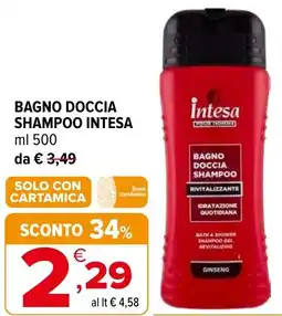 Iperal Bagno doccia shampoo INTESA offerta