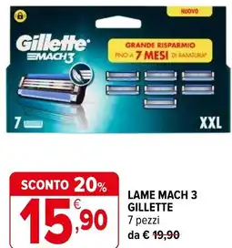 Iperal Lame mach 3 GILLETTE offerta