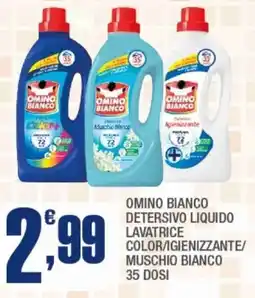 Splendidi e Splendenti Omino bianco detersivo liquido lavatrice color/igienizzante/ muschio bianco offerta