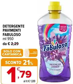Iperal Detergente pavimenti FABULOSO offerta