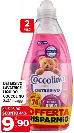 Iperal Detersivo lavatrice liquido COCCOLINO offerta