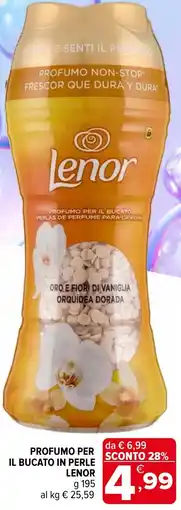 Iperal Profumo per il bucato in perle LENOR offerta
