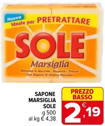 Iperal Sapone marsiglia SOLE offerta