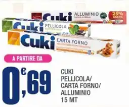 Splendidi e Splendenti Cuki pellicola/ carta forno/ alluminio 15 mt offerta