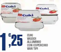 Splendidi e Splendenti Cuki vassoi alluminio con coperchio offerta