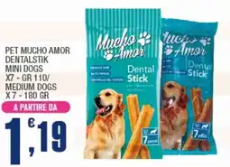 Splendidi e Splendenti Pet mucho amor dentalstik mini dogs/medium dogs offerta