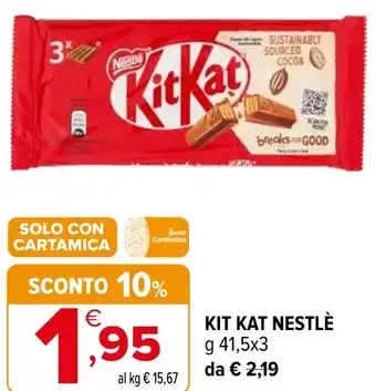Iperal Kit kat NESTLÈ offerta