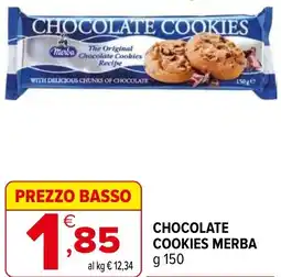 Iperal Chocolate cookies MERBA offerta