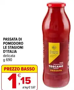Iperal Passata di pomodoro le stagioni d'italia delicata offerta