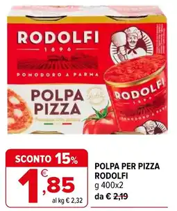 Iperal Polpa per pizza RODOLFI offerta