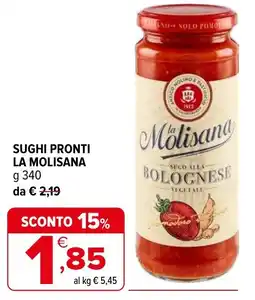 Iperal Sughi pronti LA MOLISANA offerta