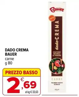 Iperal Dado crema bauer carne offerta