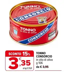 Iperal Tonno consorcio in olio di oliva offerta