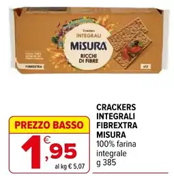 Iperal Crackers integrali fibrextra MISURA offerta