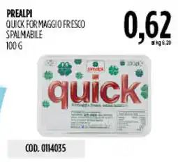 Carico Cash & Carry Prealpi quick formaggio fresco spalmabile offerta