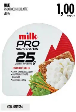 Carico Cash & Carry Milk profiocchi di latte offerta