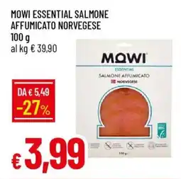 IperFamila Mowi essential salmone affumicato norvegese offerta