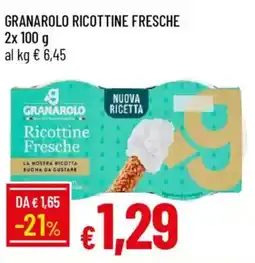 IperFamila Granarolo ricottine fresche offerta