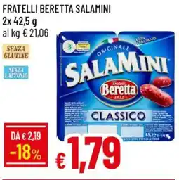 IperFamila Fratelli beretta salamini offerta