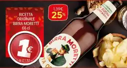 Supermercato Fratelli Scotto Ricetta originale birra MORETTI offerta