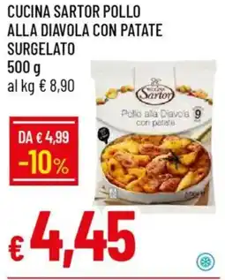 IperFamila Cucina sartor pollo alla diavola con patate surgelato offerta
