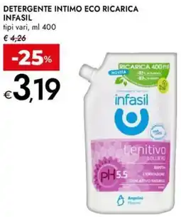 Bennet Detergente intimo eco ricarica INFASIL offerta
